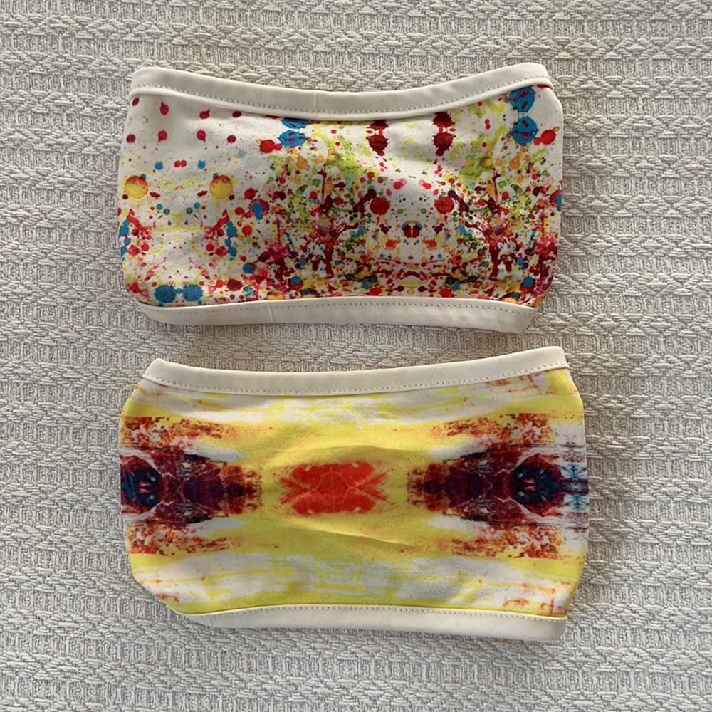 2 Artsy Funky Yoga Recycled Poly Workout Headbands from Whole Foods Market